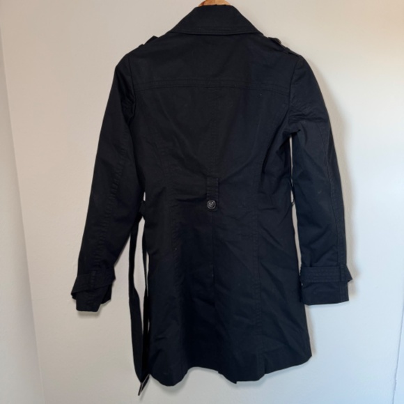 Esprit Peacoat Women\'s Size 4 Black Button Front City Belted Winter Classic